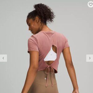 Lululemon Open Tie-Back Short Sleeve
